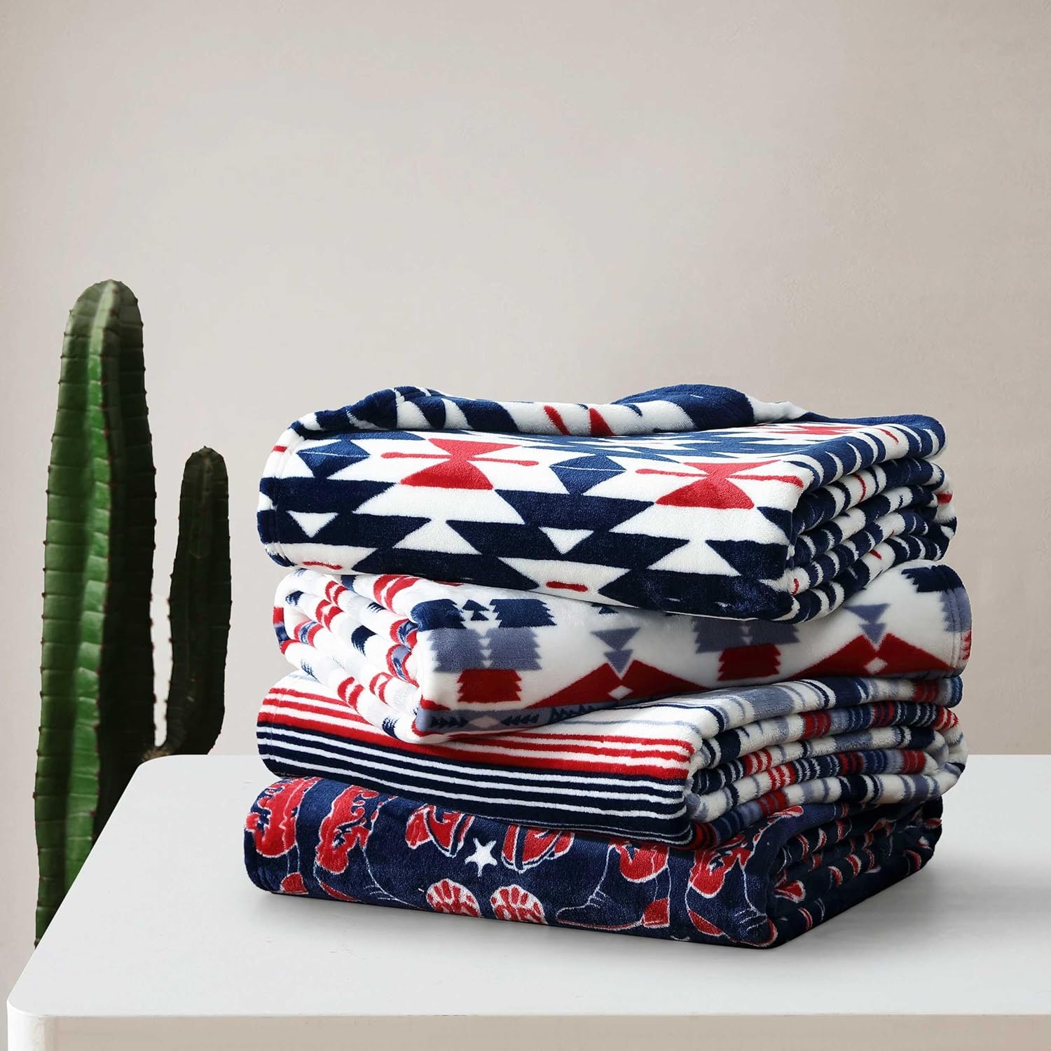 Wrangler - Blanket, Super Soft Plush Bedding, Yellowstone Inspired Throw Blanket for Couch or Bed (Knocking Boots Blue, 50" x 70") - Image 6