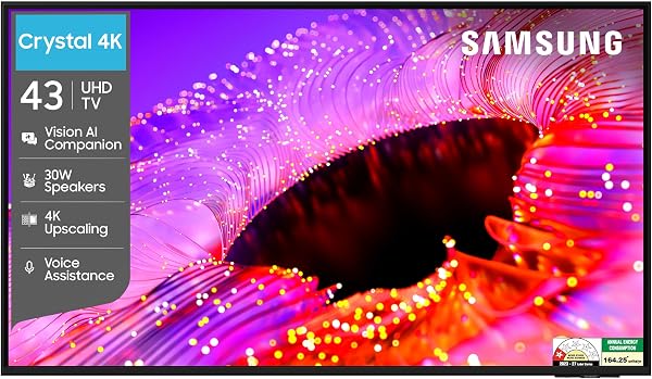 Samsung 43 inches Crystal UHD 4K Samsung Vision AI Smart TV UA43UE86AHULXL