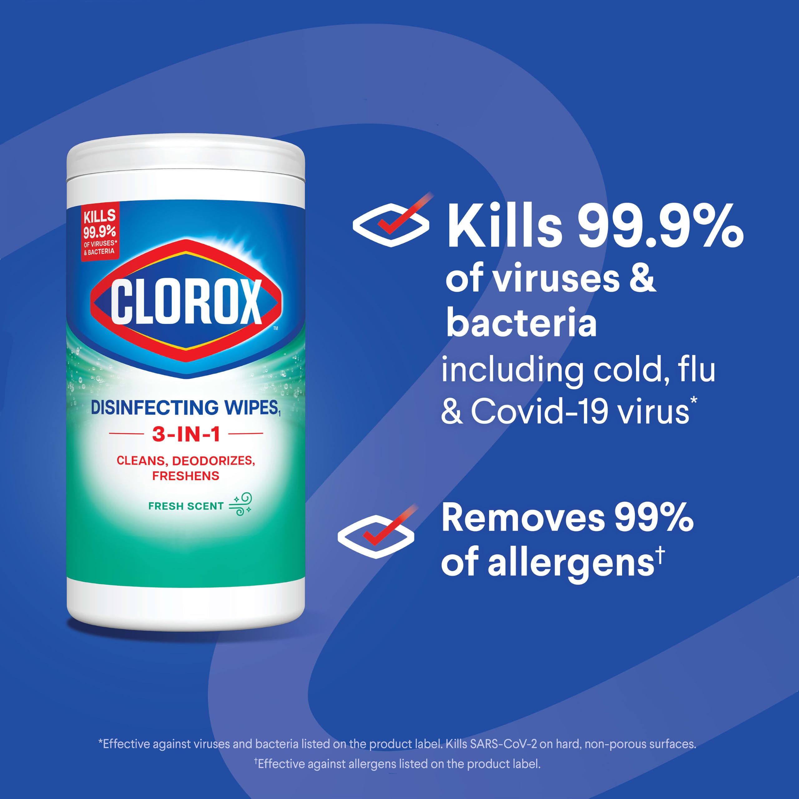 Clorox Disinfecting Wipes Back to School Bleach Free Fresh Scent 75 Count Pack May Vary product thumbnail 8