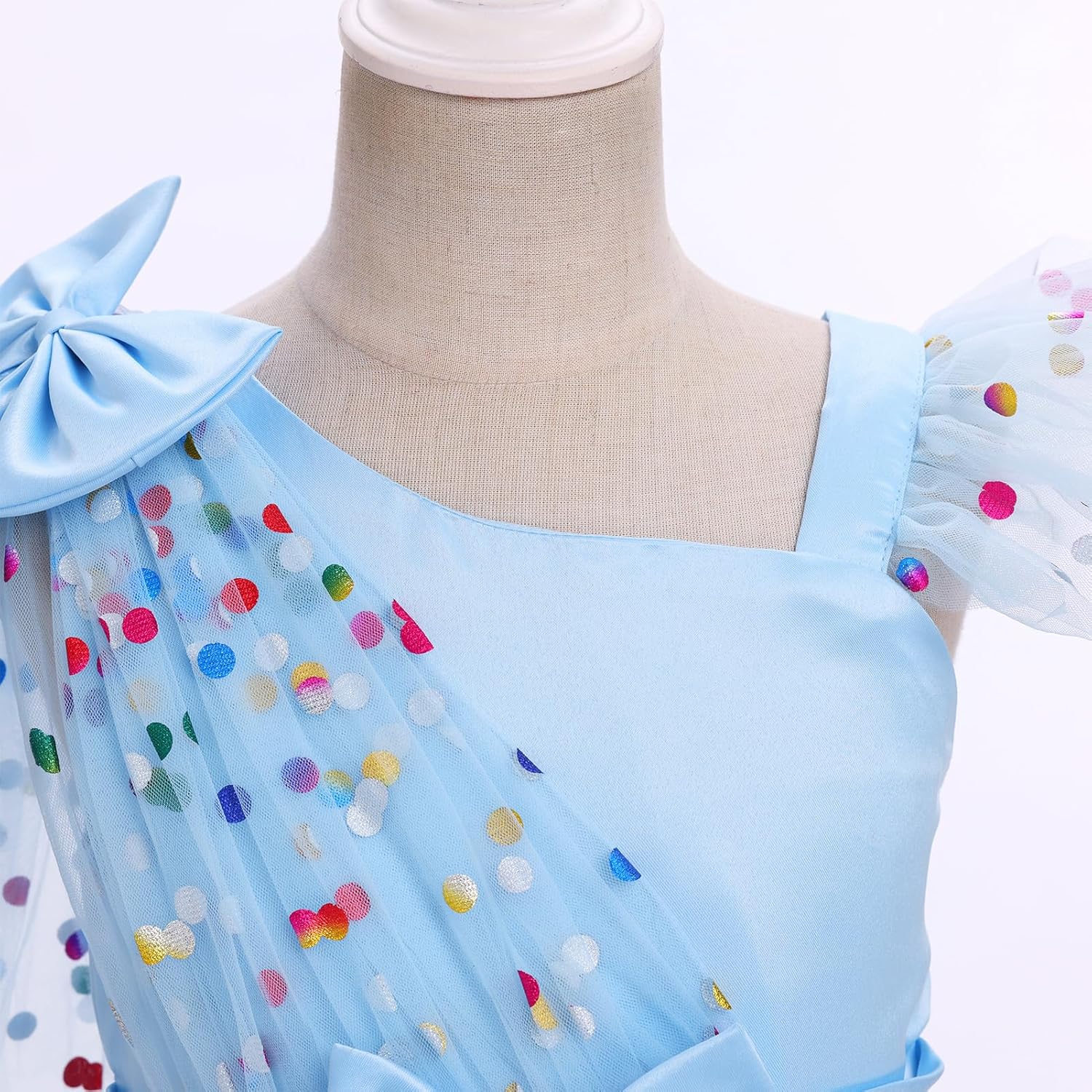 OBEEII Toddler Baby Girls Pageant Dress Sequins Heart Tulle Tutu Dress Flower Wedding Princess Birthday Party Prom Gown - Image 2