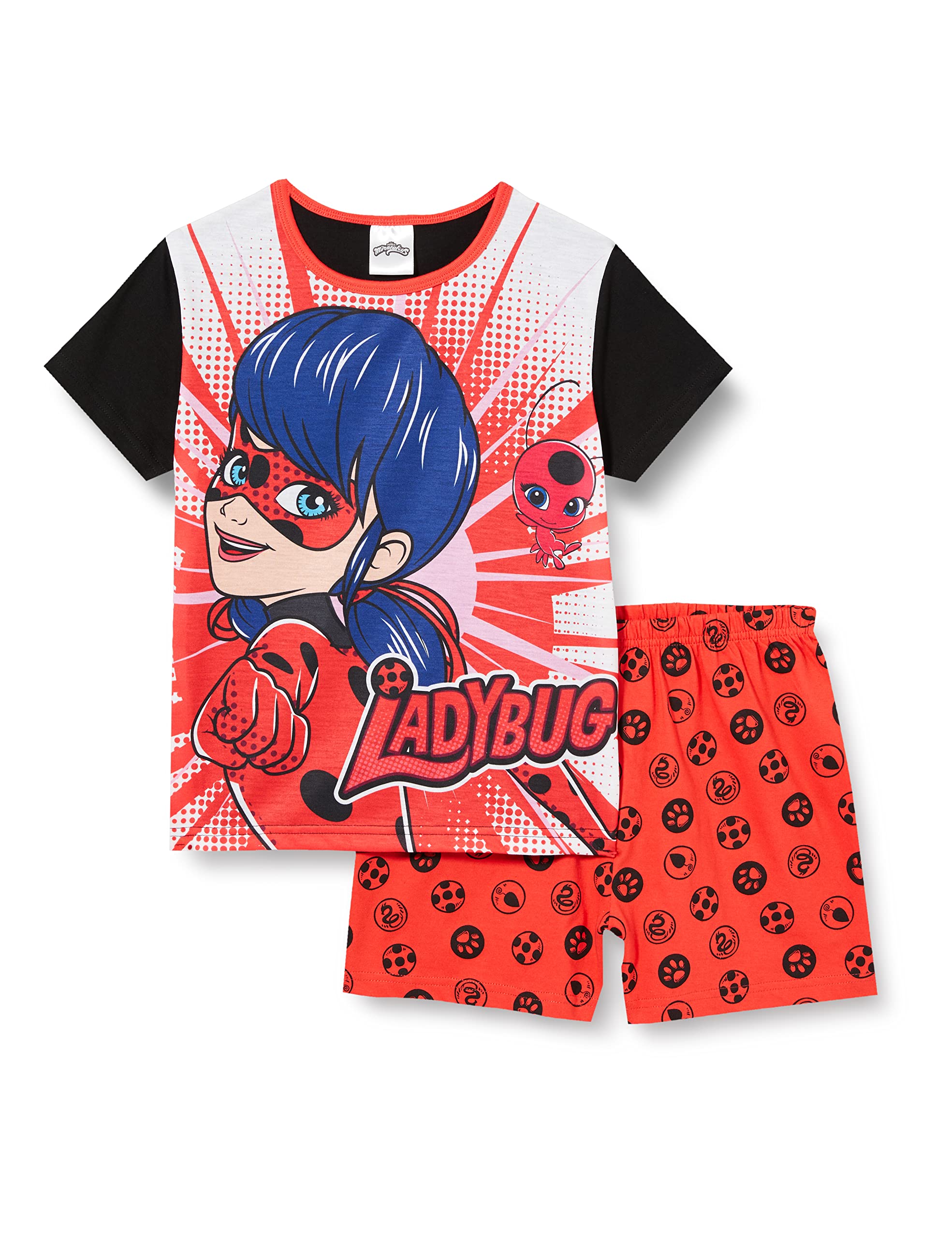 Buy Miraculous Ladybug Girls Pyjamas Short Summer Pjs Set Ages 3 to 11