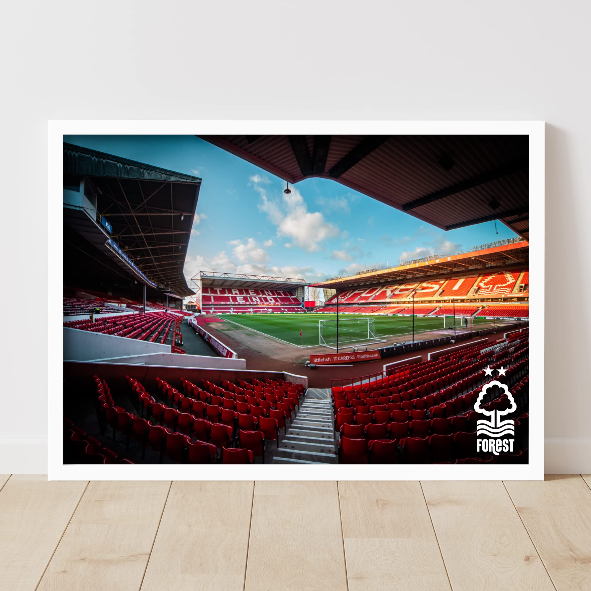 Themed Nottingham Forest FC Print - Day Time Stadium (21cm x 29.7cm - A4)