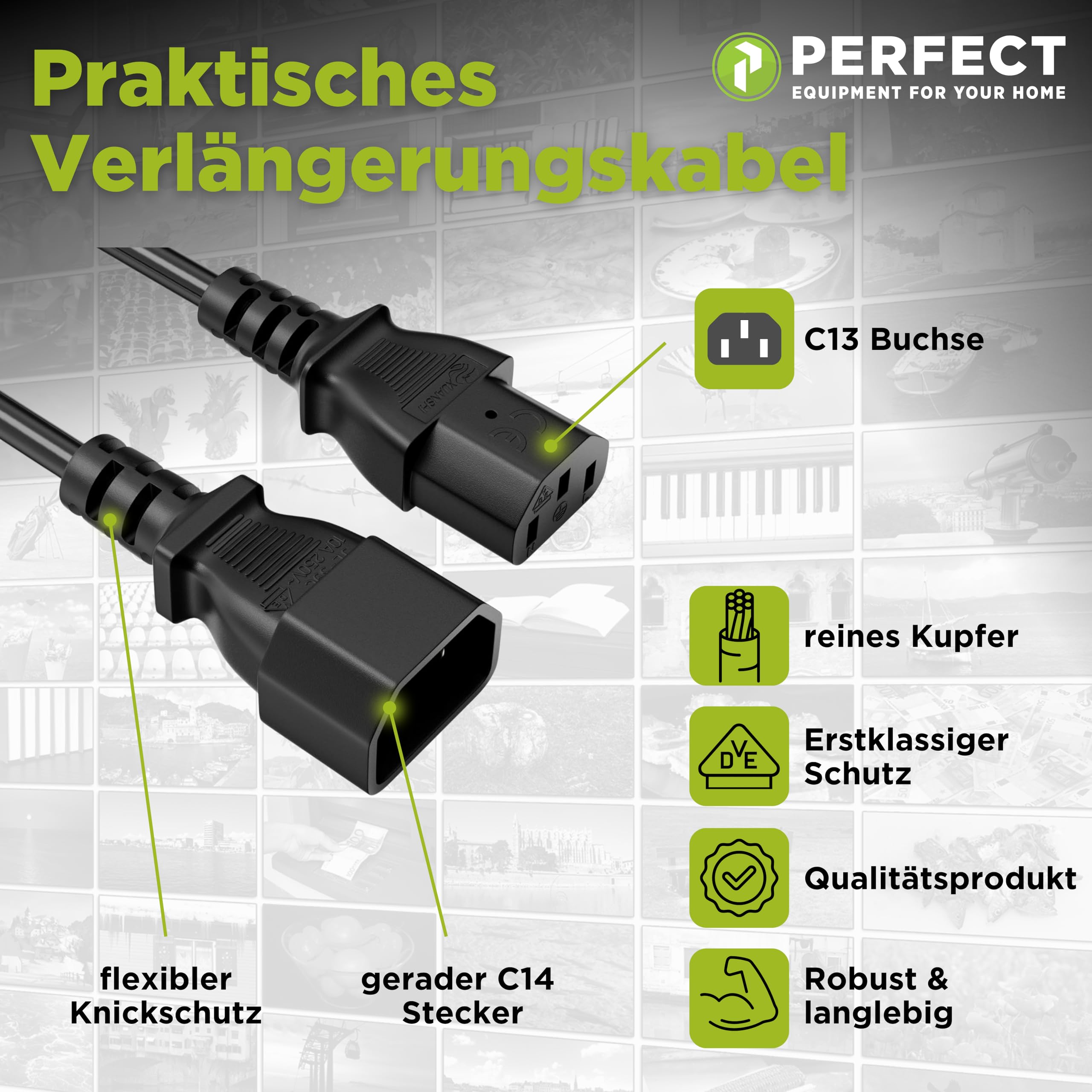 ETEC Koudestroomkabel verlenging koude apparaten 3-polig