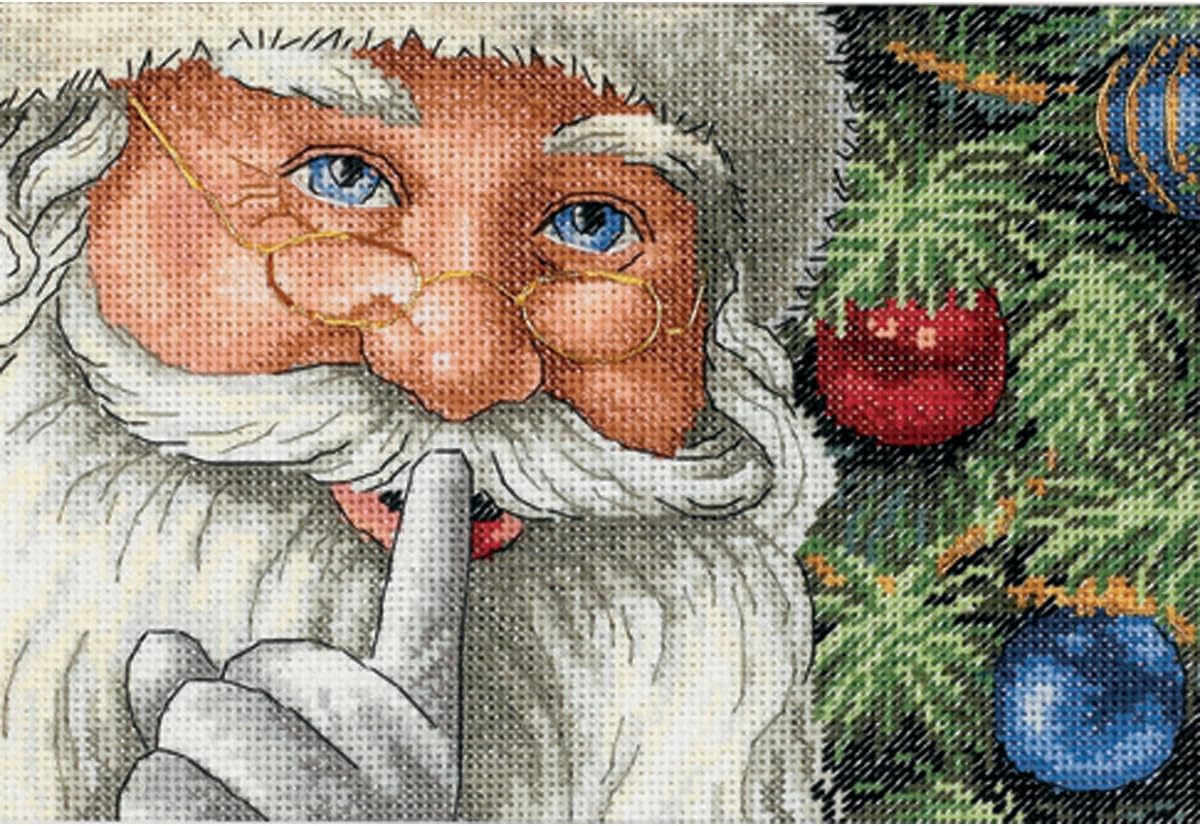 Santa's Secret, Cotton, Multi-Colored,18 x 13 cm