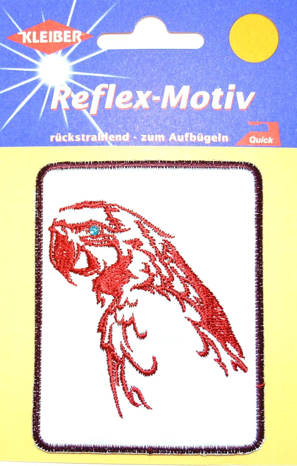 Kleiber Iron On Reflective Patch-Leopard-8.5cm x 6.5cm