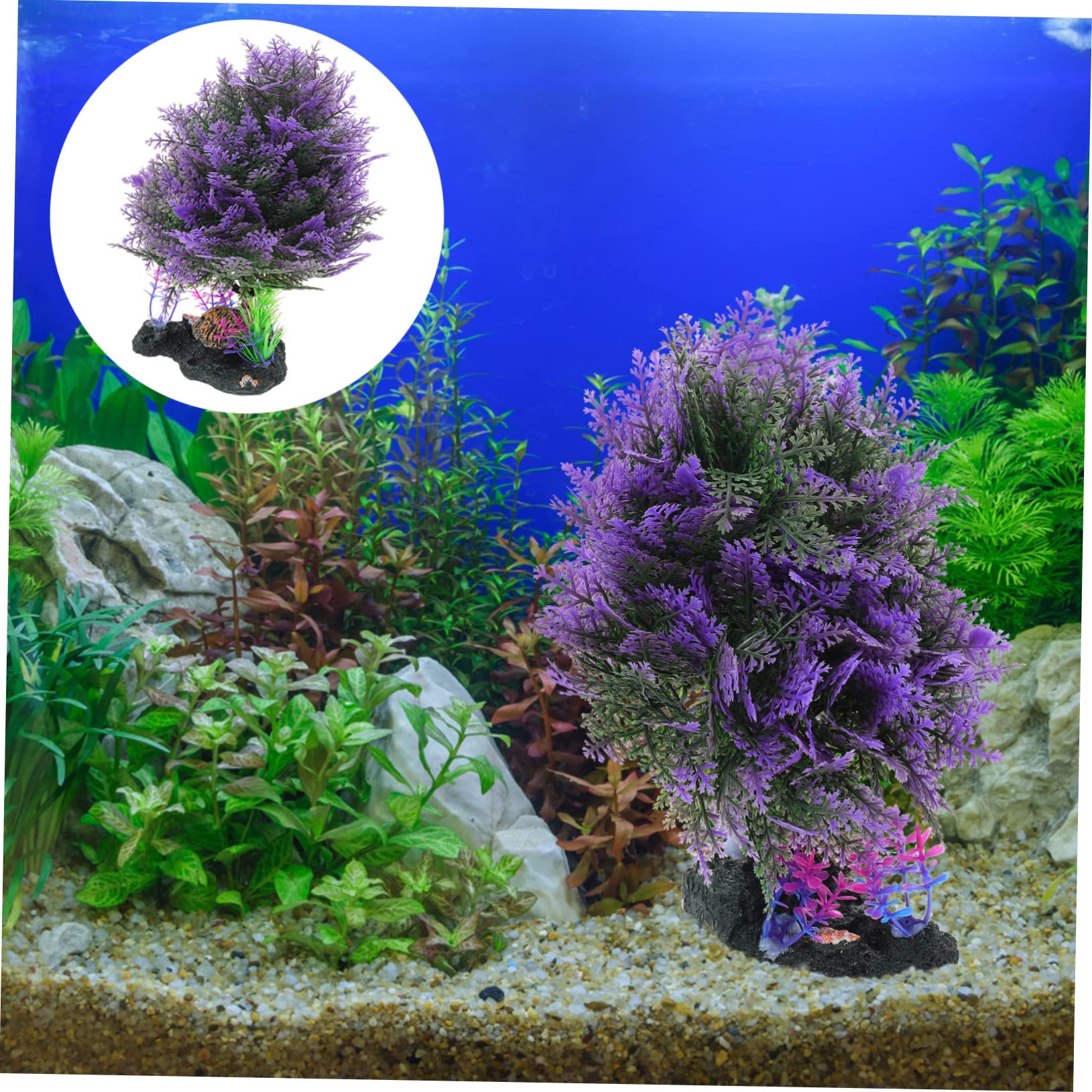 POPETPOP 3stücke Künstliche Wasserpflanzen Für Aquarien Dekorative Pflanzen Fischkästen Und Terrarien Lebensechte Gestaltung Für Natürliche