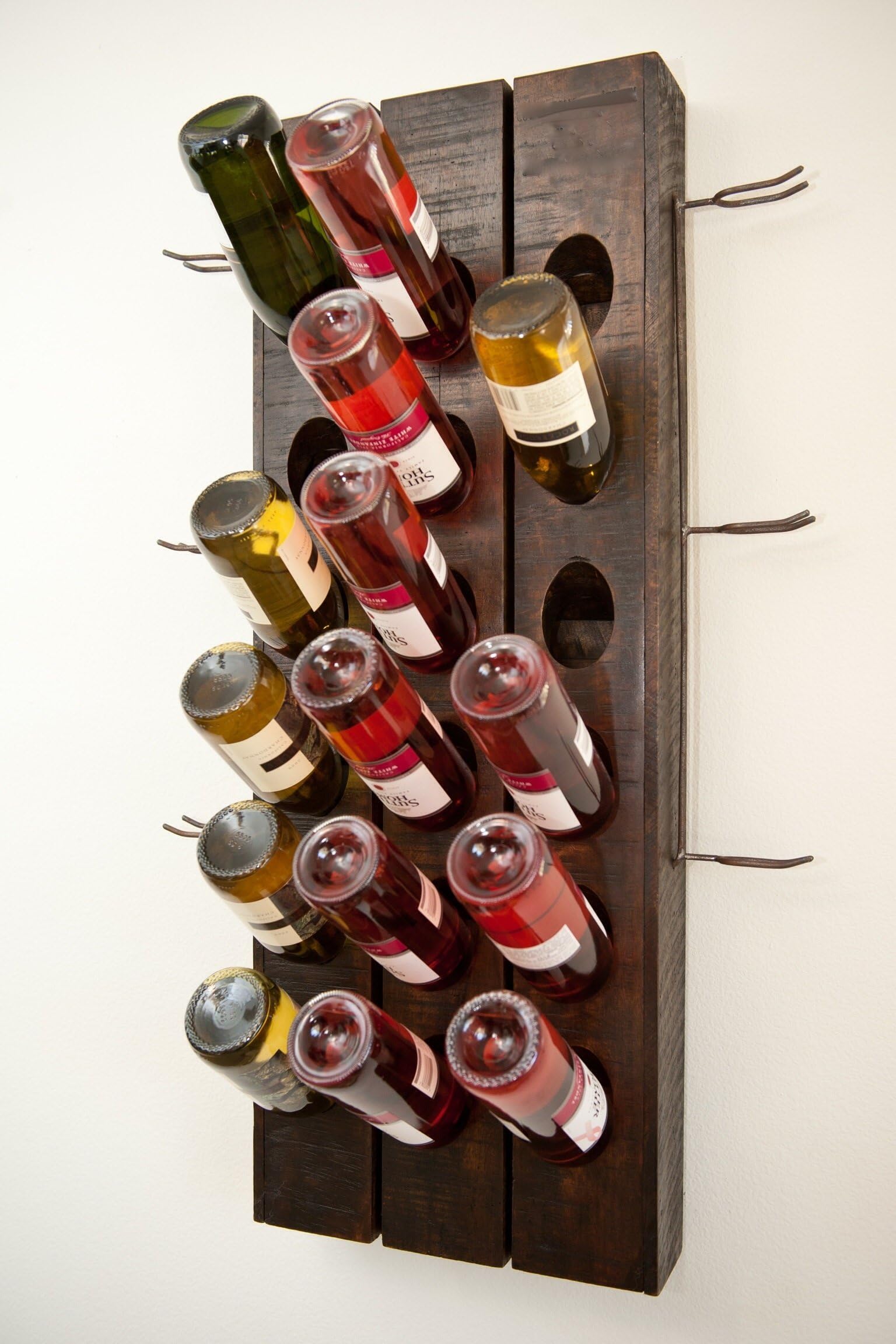 Riddling Rack: 18 Bottle Wall Rack