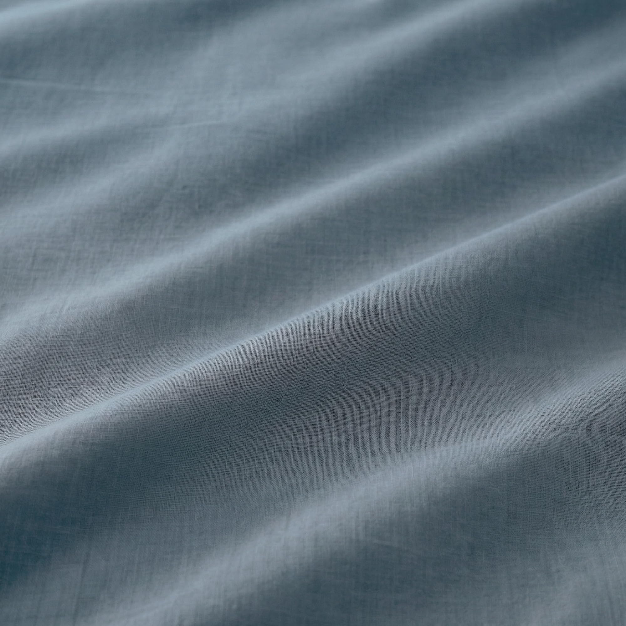 GAMUSI Set di lenzuola per letto da 180 x 190/200, 100% cotone, 4 pezzi, traspirante, morbido, colore acqua