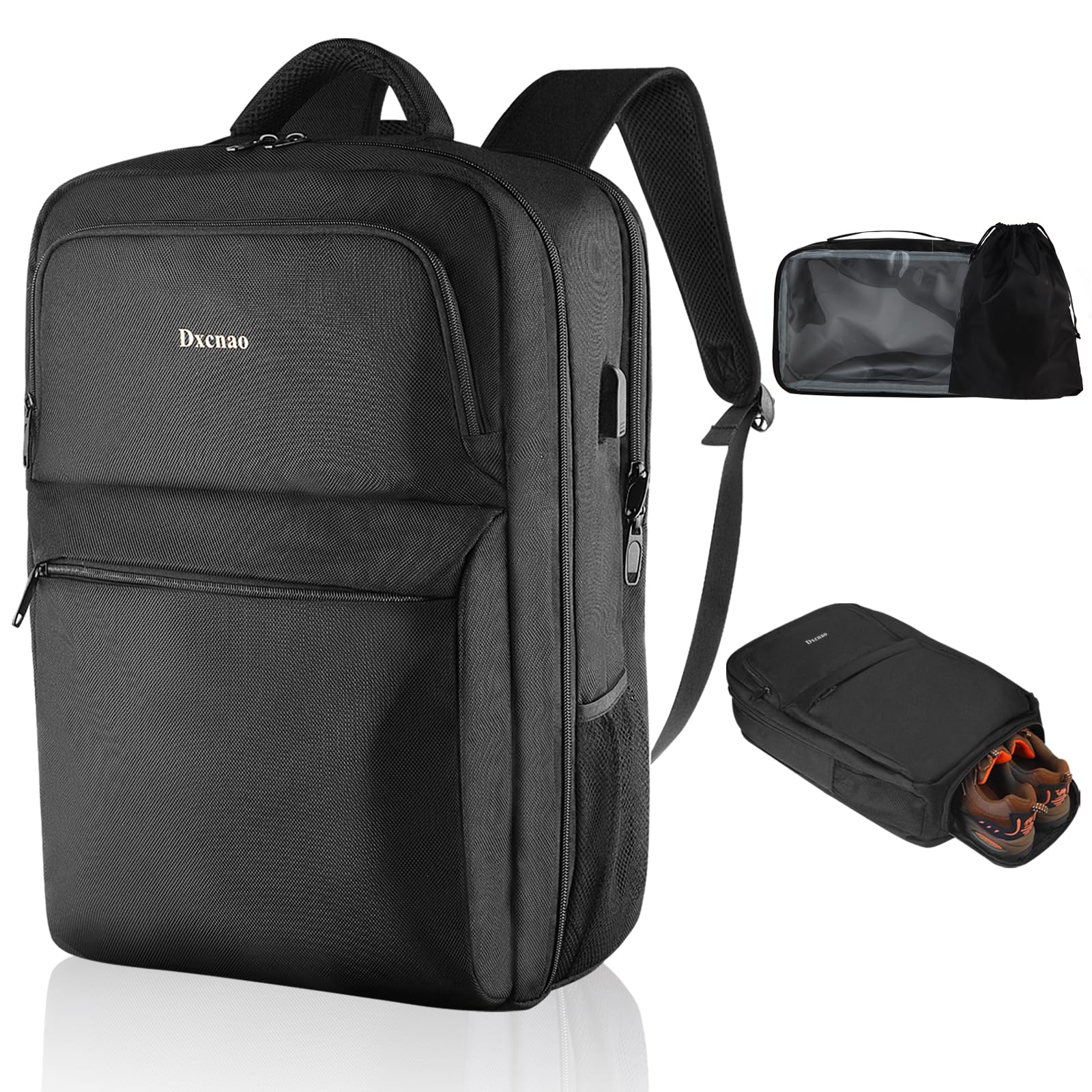 40L Travel Backpack with Shoe Compartment, Fits 17.3 Inch Laptop, Carry-on Amazon.com | BANGE 40L Travel Backpack with Shoe Compartment  main image 4
