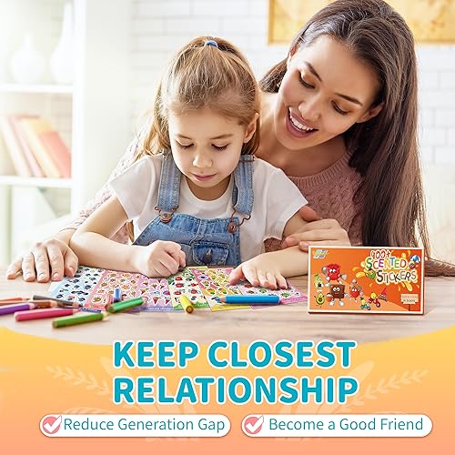 Miniatura 3 de Calcomanías para rascar y oler, 42 hojas de calcomanías perfumadas, 14 calcomanías malolientes de aromas diferentes, calcomanías de recompensa para