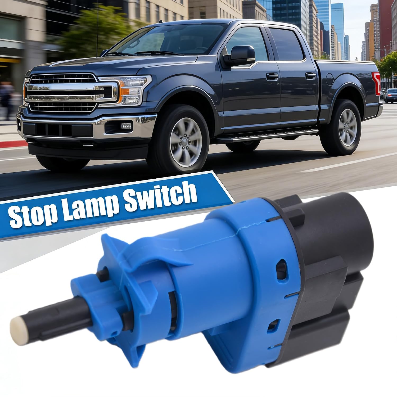BN7N66490 Brake Stop Light Switch 4 Pins 4838697 BN7N-66-490A Compatible with Ford F-150/Focus/Fusion, Mazda 2/3/5/6/CX-3/CX-5/CX-9, Compatible with Volvo V50, Lincoln MKZ/MKC