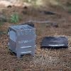 Camping Bear® PyroEco™ Fire Box: Metal Camping Stove with Practical and Foldable Bag