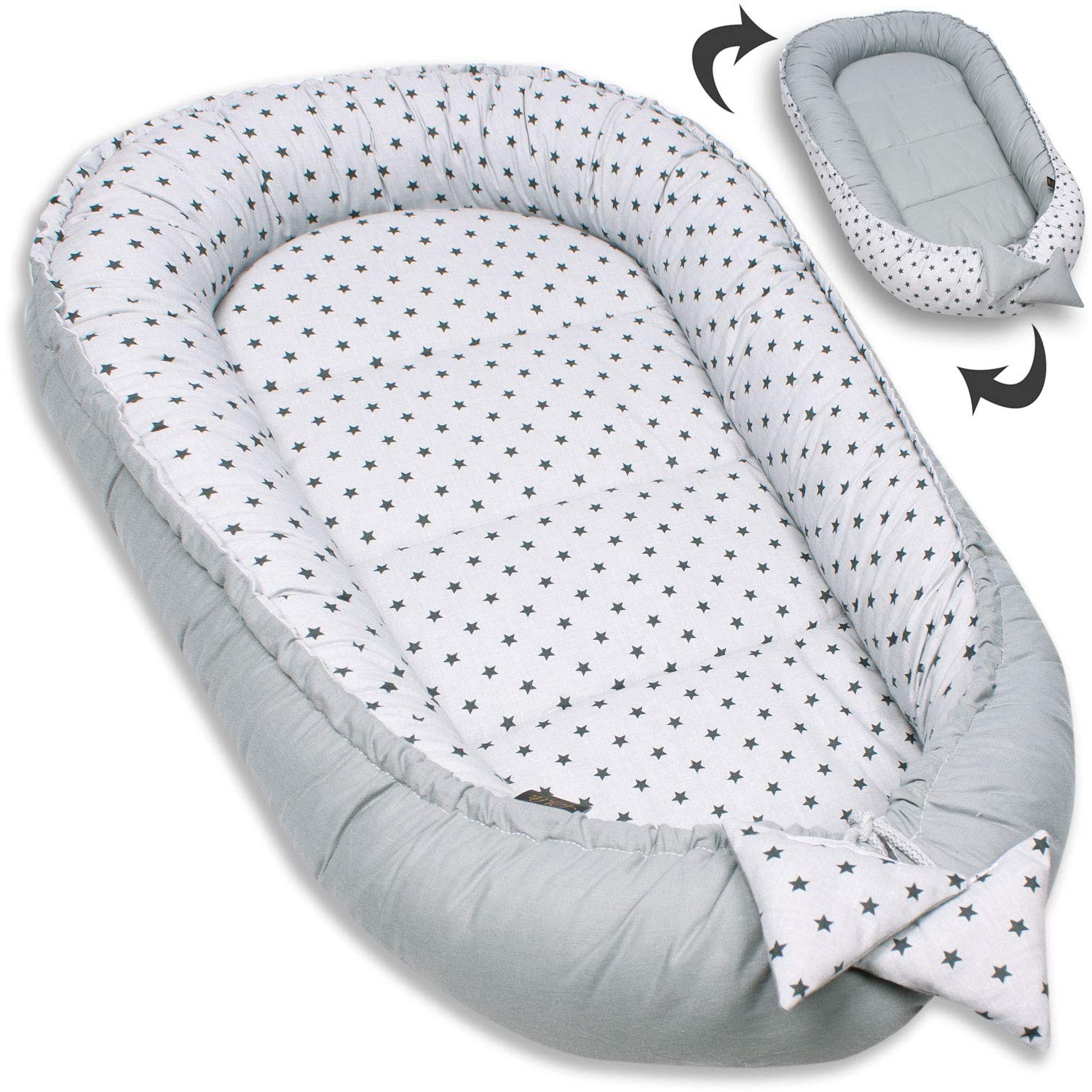 Nido Per Neonati 50x90 Cm - Cotone Biologico, Bozzolo Sicuro E Morbido - Foto 10