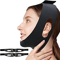Vista 8 de Correa de silicona posquirúrgica para la barbilla, prenda de compresión reutilizable para cuello y barbilla, correa de barbilla antironquidos