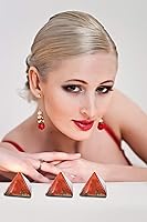 Vista 35 de Crystal Pyramid of Natural Rose Quartz Chakra Healing Stone, 1.5 inch