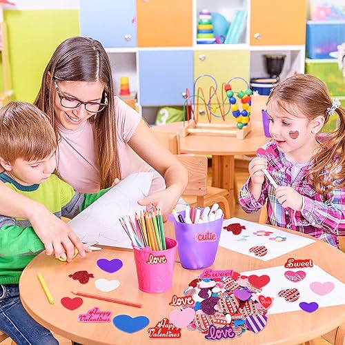 Vista 69 de JULBEAR 300 calcomanías de espuma de Pascua, calcomanías de primavera, coloridas calcomanías decorativas a granel de huevos de conejito de pollo