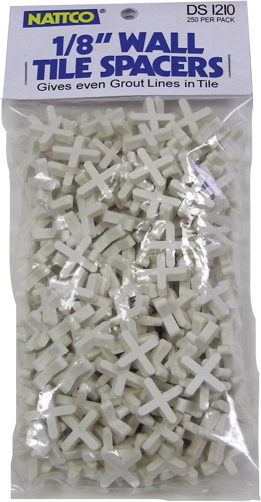 NATCCO DS1210 1/8-Inch Tile Spacer, 250-Pack
