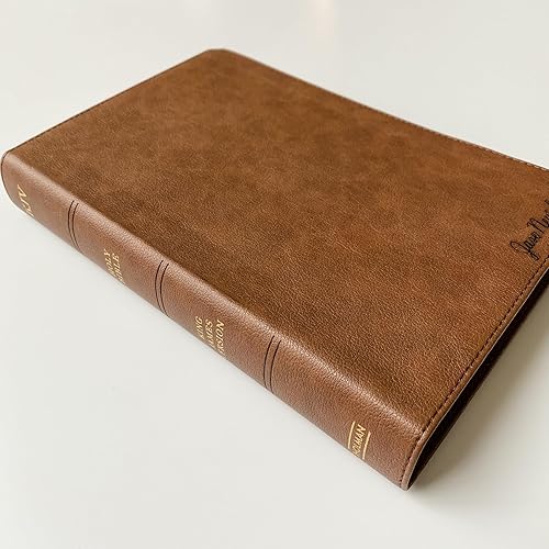 Miniatura 4 de Personalized KJV Bible, Brown Personal Size, Option to Customize with Hand Lettered Name on Cover