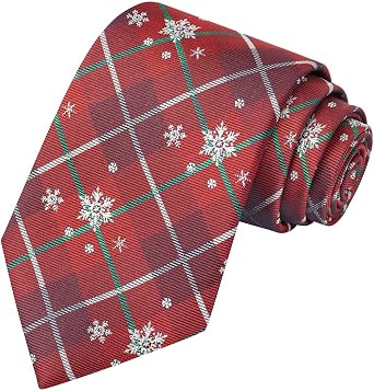 KissTies Mens Christmas Tie Holiday Season Necktie Festive Ties