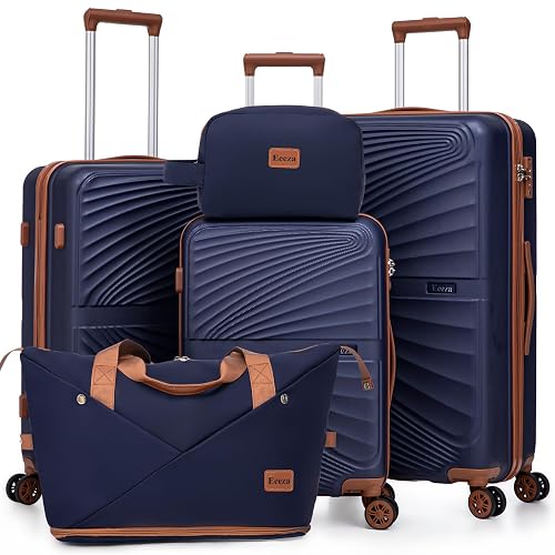 Luggage Sets 5 Piece ABS Hard Case Carry On Luggage Set (20-24-28 inch)