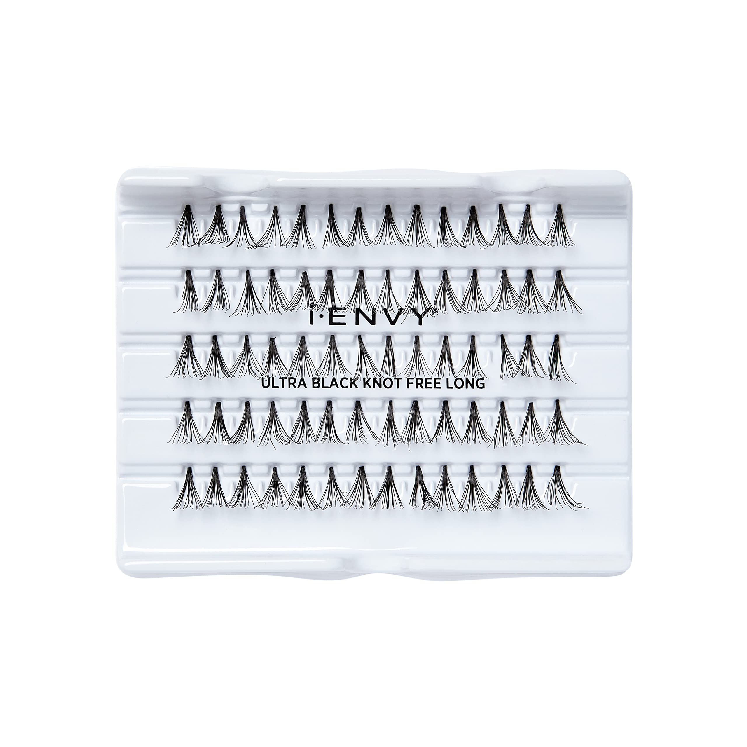 i-ENVY bu KISS Ultra Black Knot Free Individual Lashes (Long) Multi Pack 4 Tray 280 Lashes
