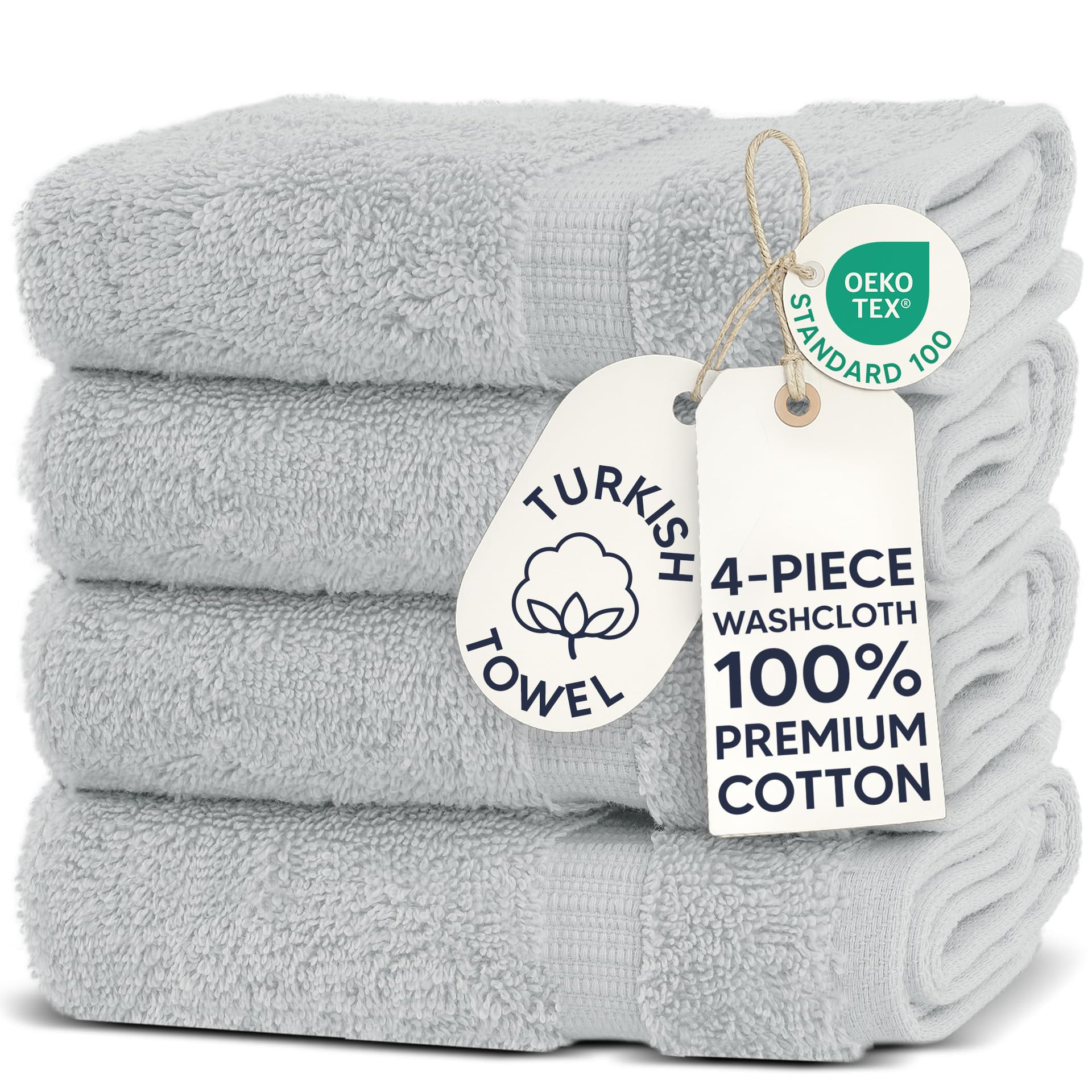 Amazon.com: Chakir Turkish Linens 100% Cotton 4-Pack Washcloths