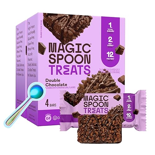 Miniatura 37 de MAGIC SPOON Golosinas | Barras Altas en Proteína | Bajas en Carbohidratos | Amigables con la Dieta Keto | 1g de Azúcar | Golosina Crujiente Sin