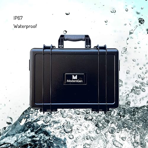 Miniatura 3 de ModernGen Caja de viaje con 10 ranuras para reloj, plástico resistente, resistente a los impactos, resistente al agua