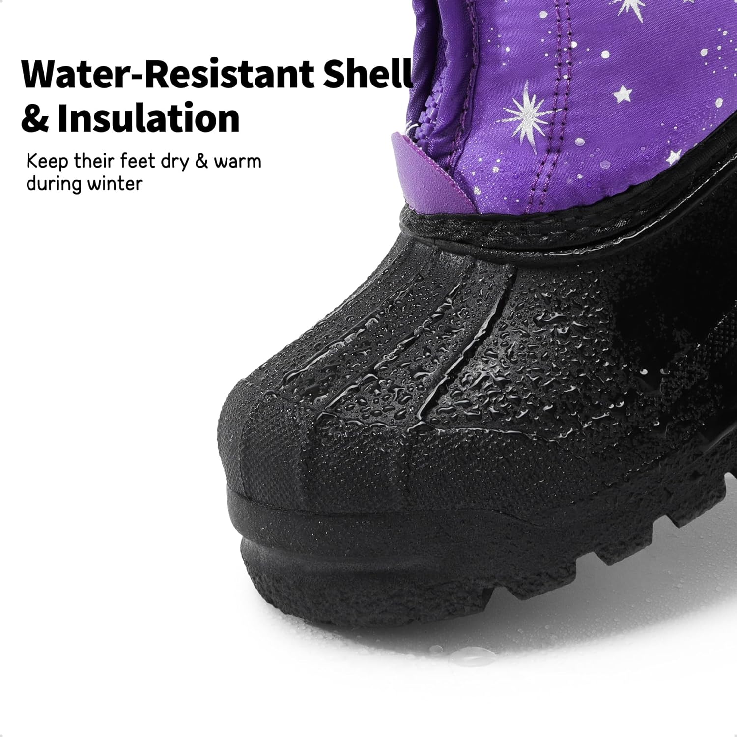 DREAM PAIRS Boys Girls Waterproof Winter Snow Boots for Little/Big Kids