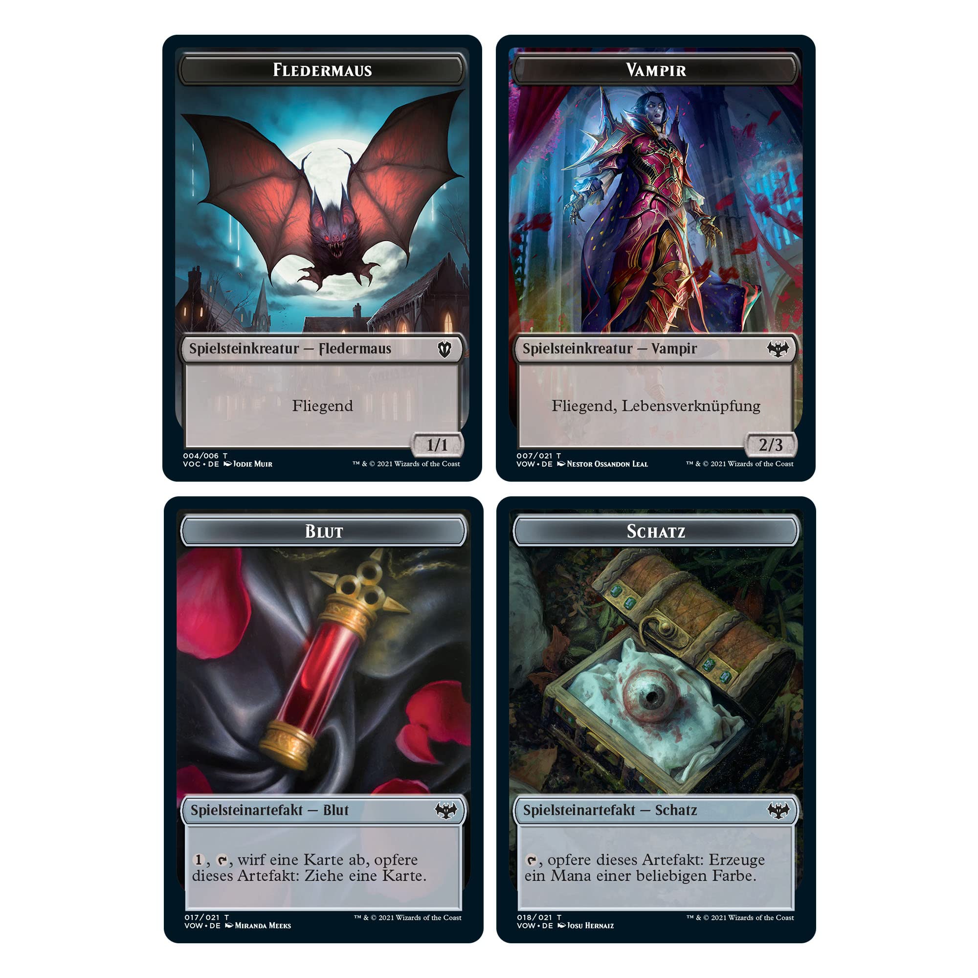 Magic: The Gathering Innistrad: Blutroter Bund Commander-Deck – 13 Jahre+, Vampir-Blutlinie (Schwarz-Rot), Version mit minimaler Verpackung (Deutsche Version)