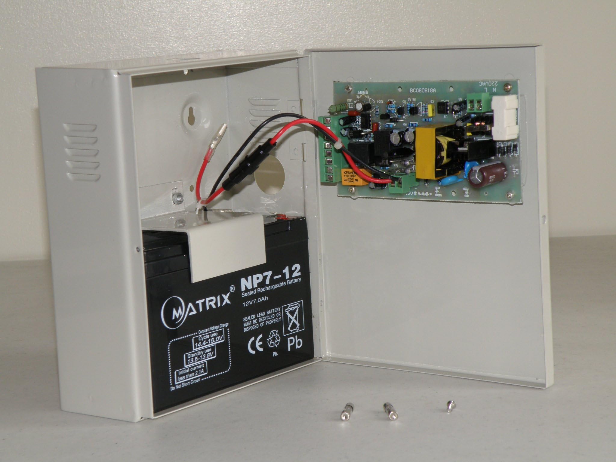 METechs- 12VDC 3A UPS Backup Power Supply for Home Automation Controller