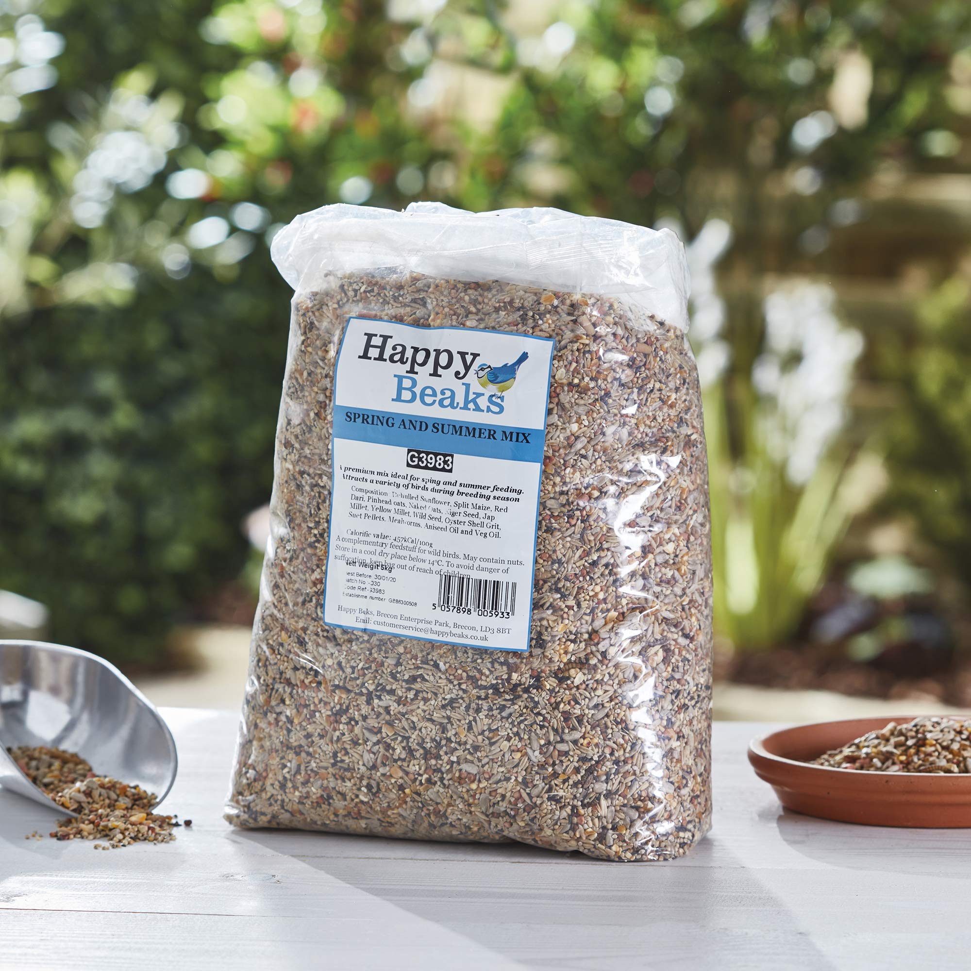 Happy Beaks Premium Wild Bird Food Spring & Summer Seed Mix High Energy ...