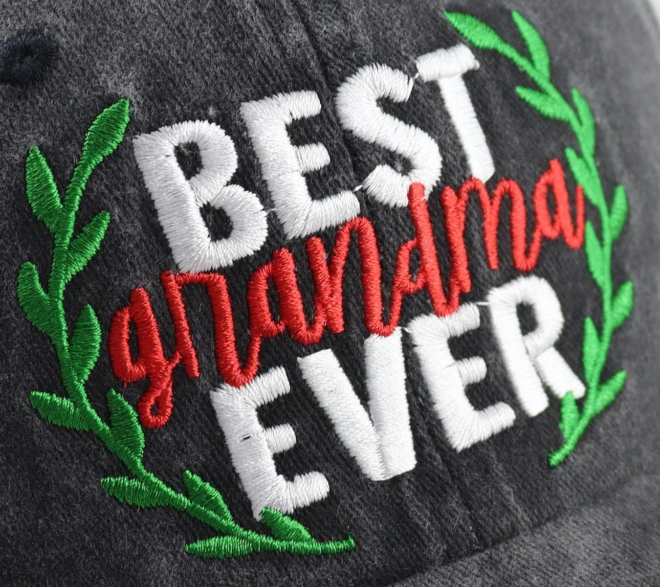 Best Grandma Ever Hat for Women, Funny Adjustable Cotton Embroidered Grandmother Baseball Cap - Image 4