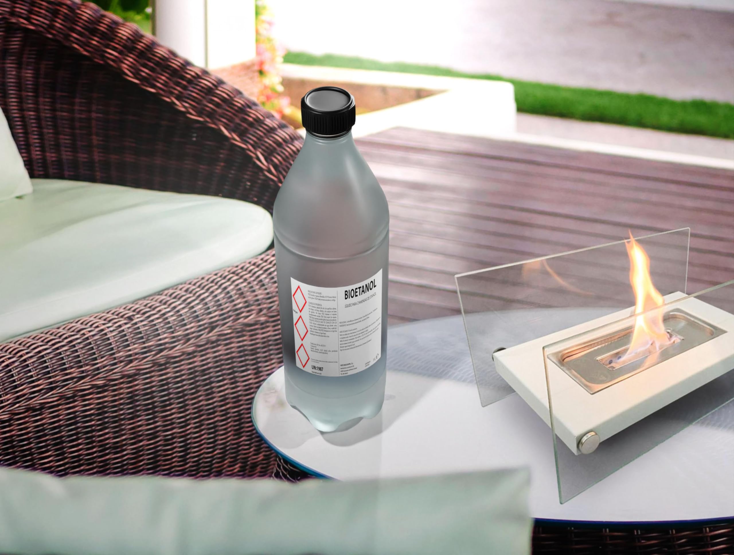 Combustible de origen natural liquido Caja de 12 botellas de 1 Litro Firstline