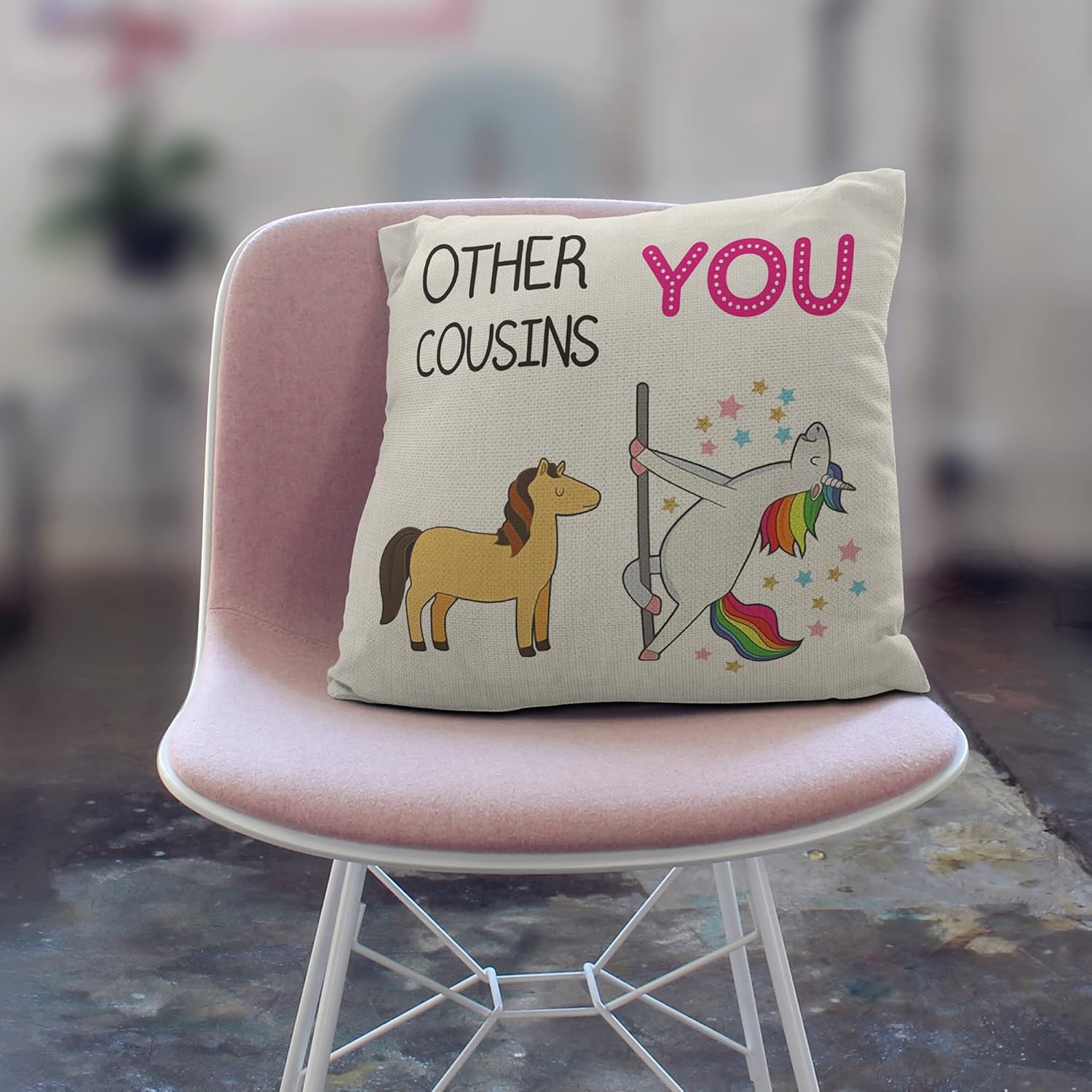 Cousin Gifts Pillow Covers, Best Cousin Gifts, 18x18 Inch Funny Cousin Pillow Covers, Gifts for Cousins Female, Cousin Gifts for Women Cousins Make The Best Friends - Image 3