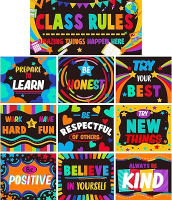 Tevxj 10 pieces Classroom Rules Poster for Classroom Philippines | Ubuy