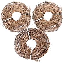 15 Feet Grapevine Garland DIY Crafts Natural Grapevine Twig Vines, 3 PCS Vines Garland Wreaths for Wedding Christmas House Holiday Door Vase Wall Decor