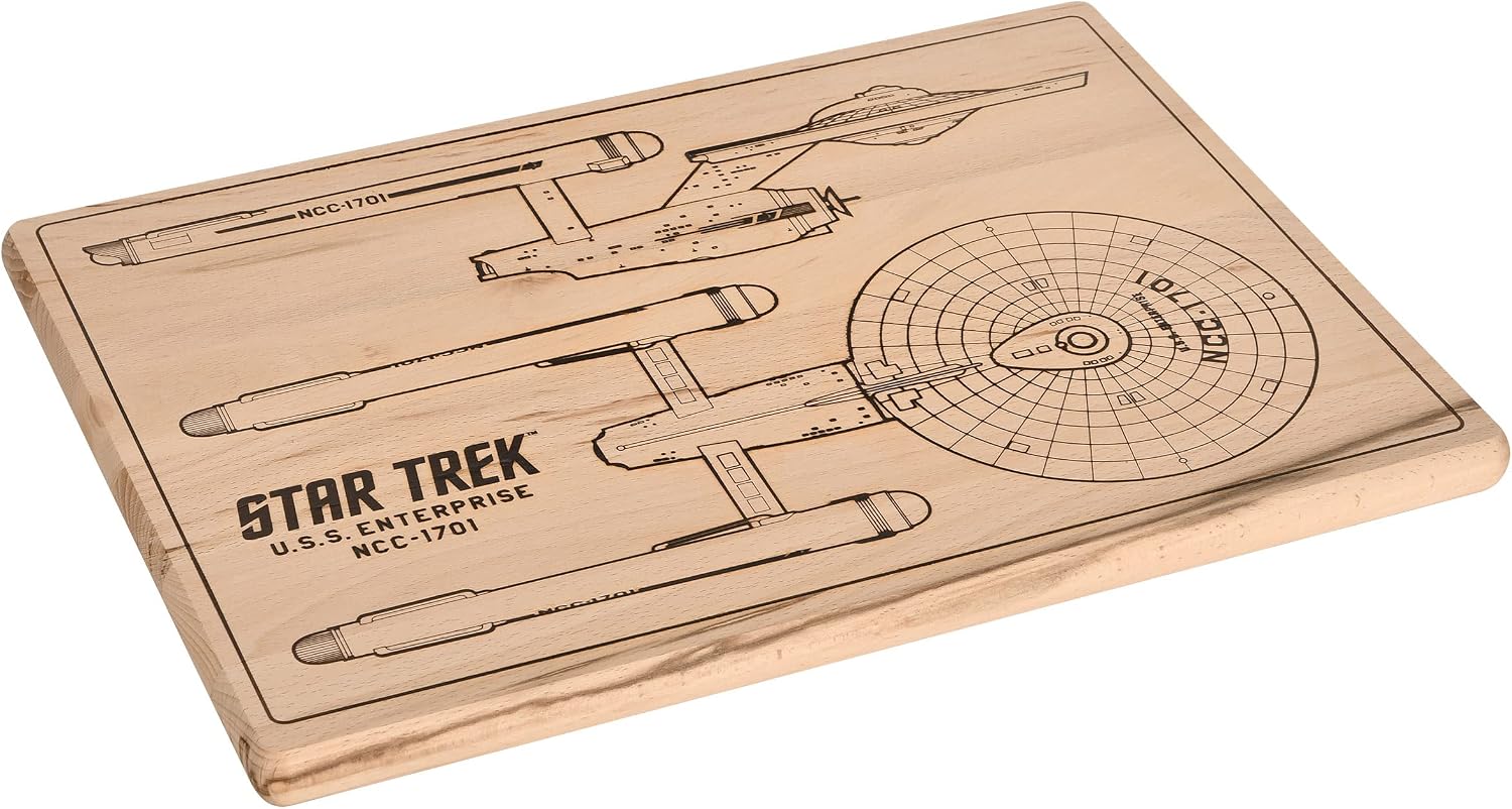Elbenwald Star Trek Enterprise Schneidebrett aus Buche