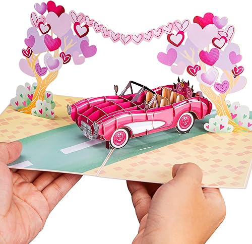 Miniatura 7 de Paper Love Tarjeta desplegable para el día de San Valentín, astronauta de amor 3D, cubierta de 5 x 7 pulgadas, incluye sobre y tarjeta de nota