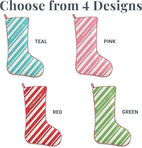 Miniatura 6 de Let's Make Memories - Medias navideñas personalizadas para la familia - Colores navideños frescos y divertidos - Personaliza con cualquier nombre -
