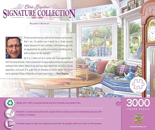 Miniatura 6 de MasterPieces Rompecabezas de 3000 piezas para adultos y familia - Retiro de rompecabezas - 32 x 45 pulgadas