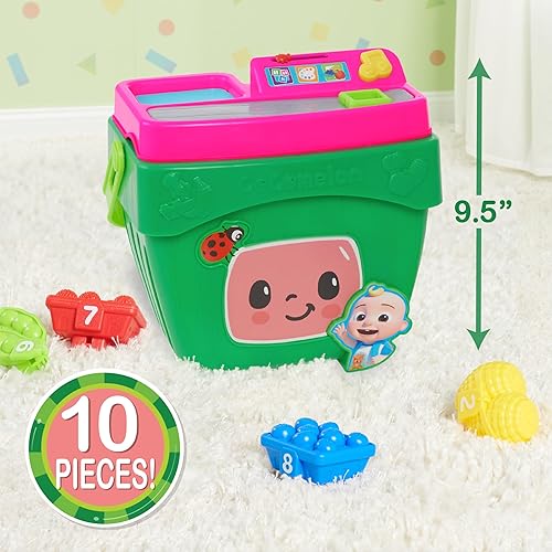 Miniatura 6 de CoComelon Veggie Fun Juego de aprendizaje con cesta de verduras, comida de juego de simulación, aprendizaje y educación preescolar, juguetes para