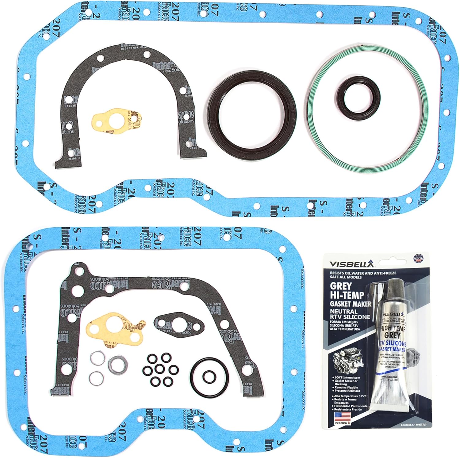 DG-8614961140 Lower Conversion Gasket Set Compatible With/Replacement For 93-97 Geo Prizm Toyota Celica Corolla 1.8 7AFE