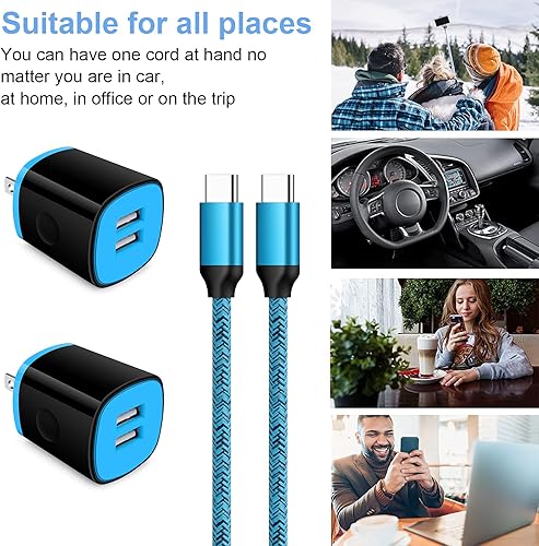 Miniatura 10 de Cargador tipo C Cargador rápido Bloque de pared Enchufe Android USB C Cable de carga rápida para Samsung Galaxy S23 S22 S21 UltraS21 PlusS21S20S20