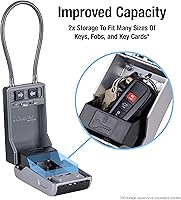 Vista 4 de Master Lock Caja de llaves de alta capacidad, dial de combinación, cable removible