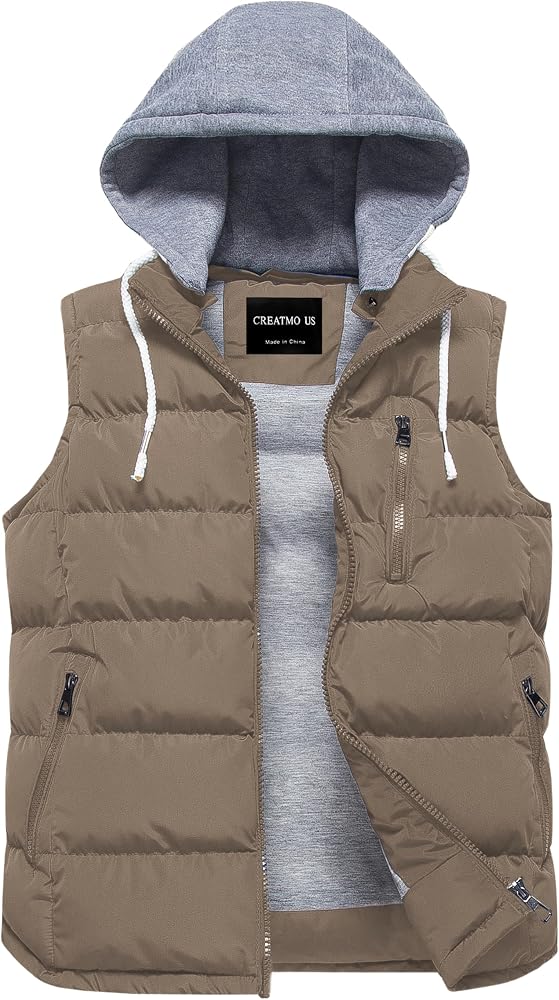 CREATMO US Warm Thick Outerwear Vest