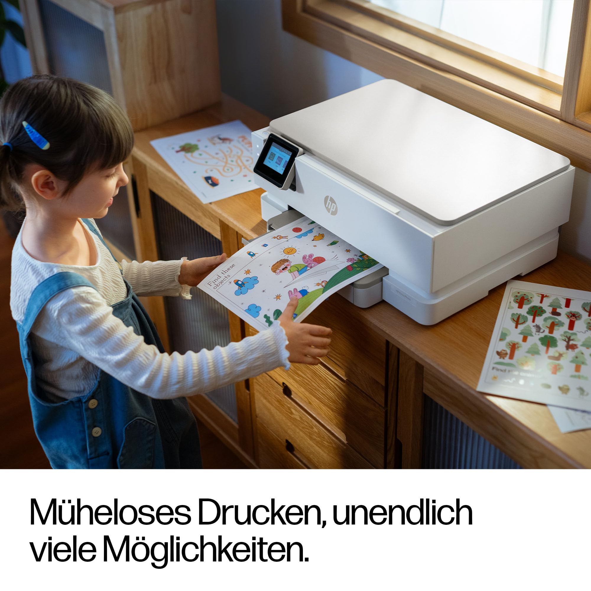 HP Envy Photo 7230 Multifunktionsdrucker Tintenstrahldrucker DIN A4 WiFi USB Drucken Scannen Kopieren Fotodruck