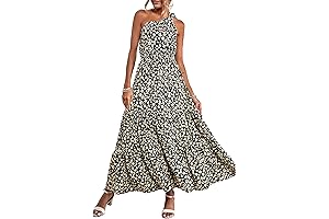 Effortless Elegance: Women's One-Shoulder Floral Maxi Dress