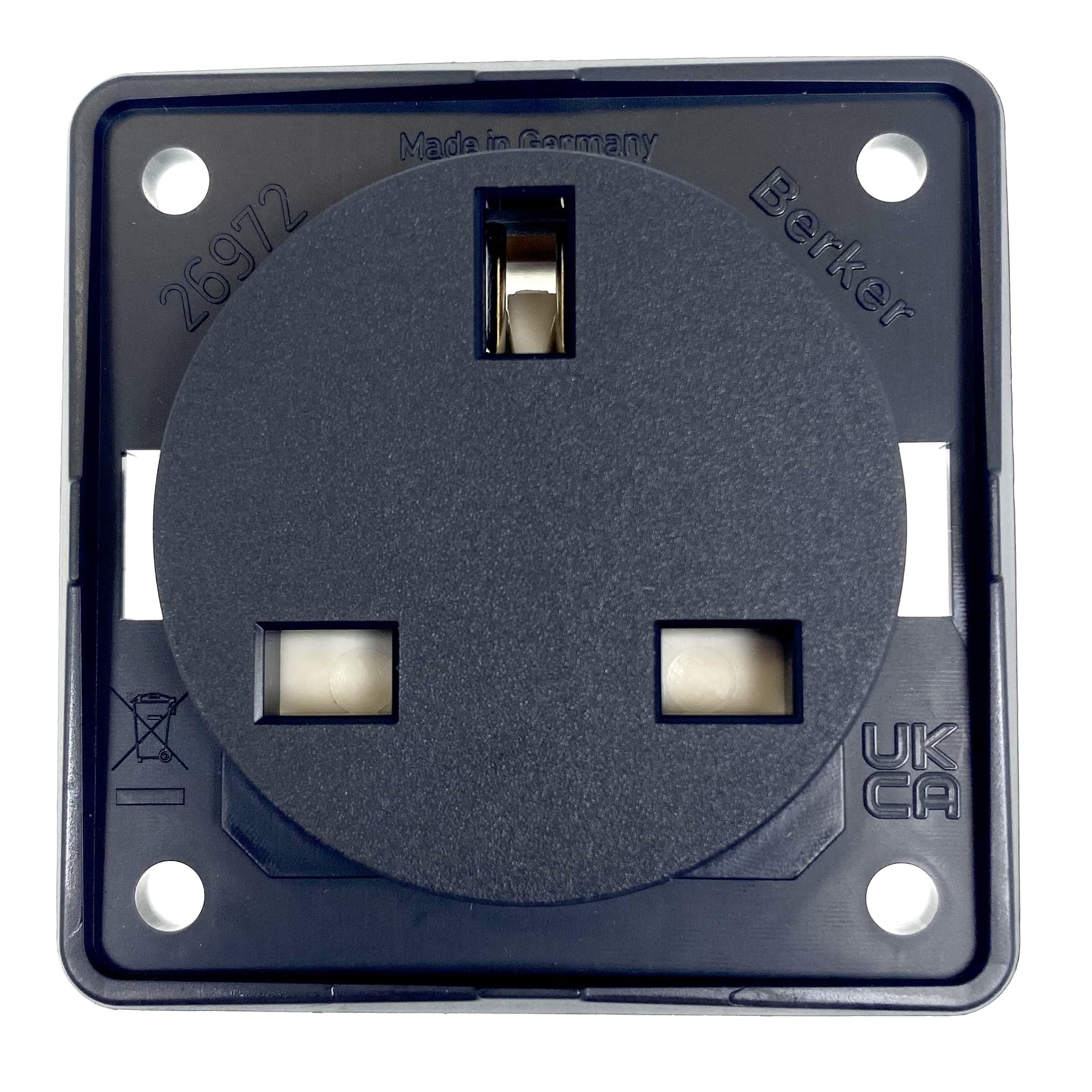 W4 Berker 13 Amp Socket - Anthracite