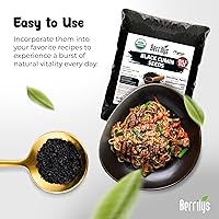 Vista 4 de Semillas de comino negro, orgánicas, bayas, 5 libras, también conocidas como Nigella Sativa, Kalonji, semillas negras, ideales para hornear, cocinar